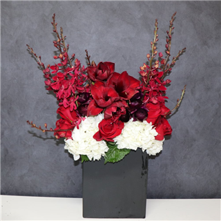 Red and black  Flower Bouquet