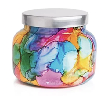 Volcano Rainbow Watercolor Jar