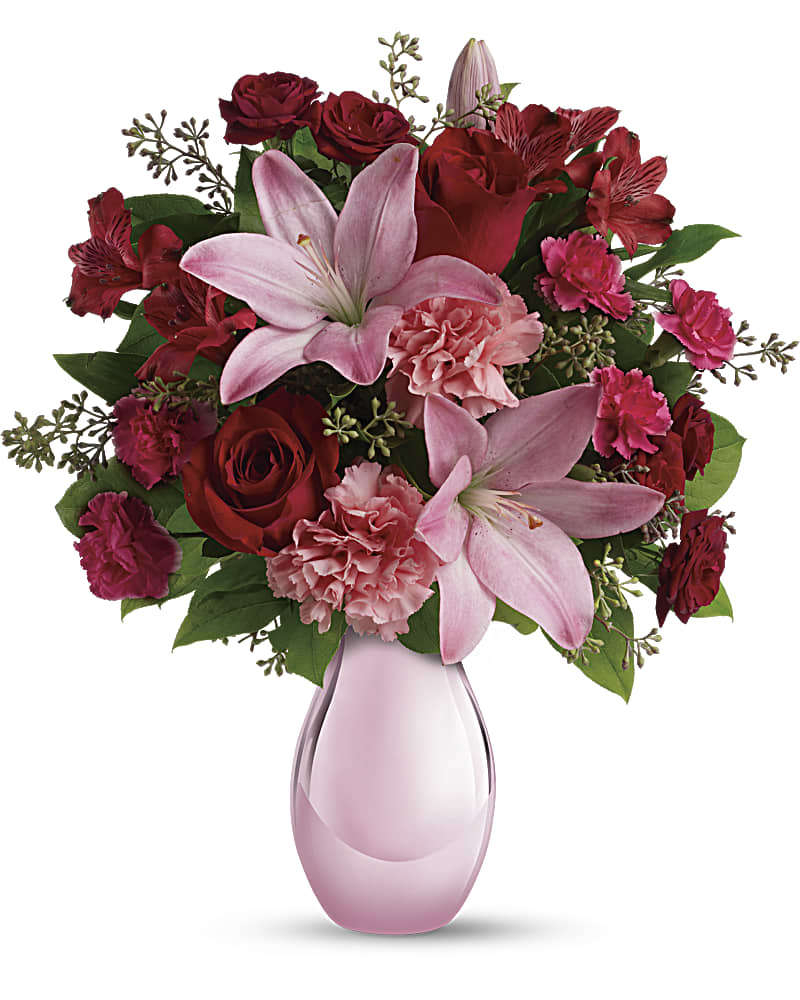 Teleflora's Roses and Pearls Bouquet