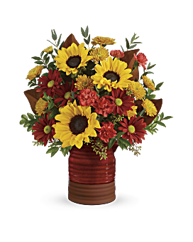 Teleflora's Sunshine Crock Bouquet