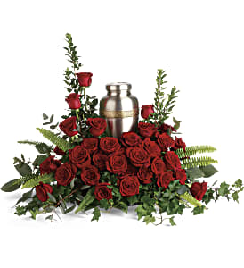 Forever In Our Hearts Cremation Tribute Flower Bouquet