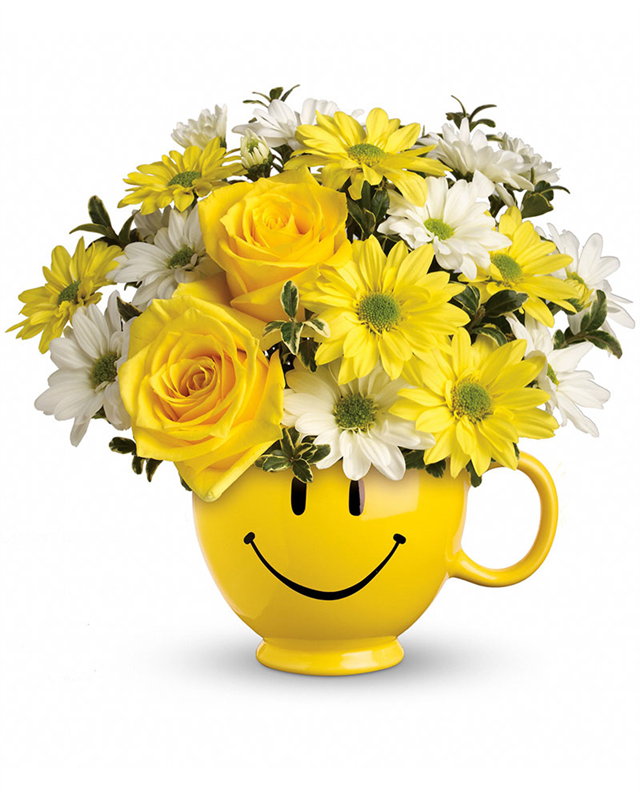 Teleflora's  Be  Happy®  Bouquet  with  Roses
