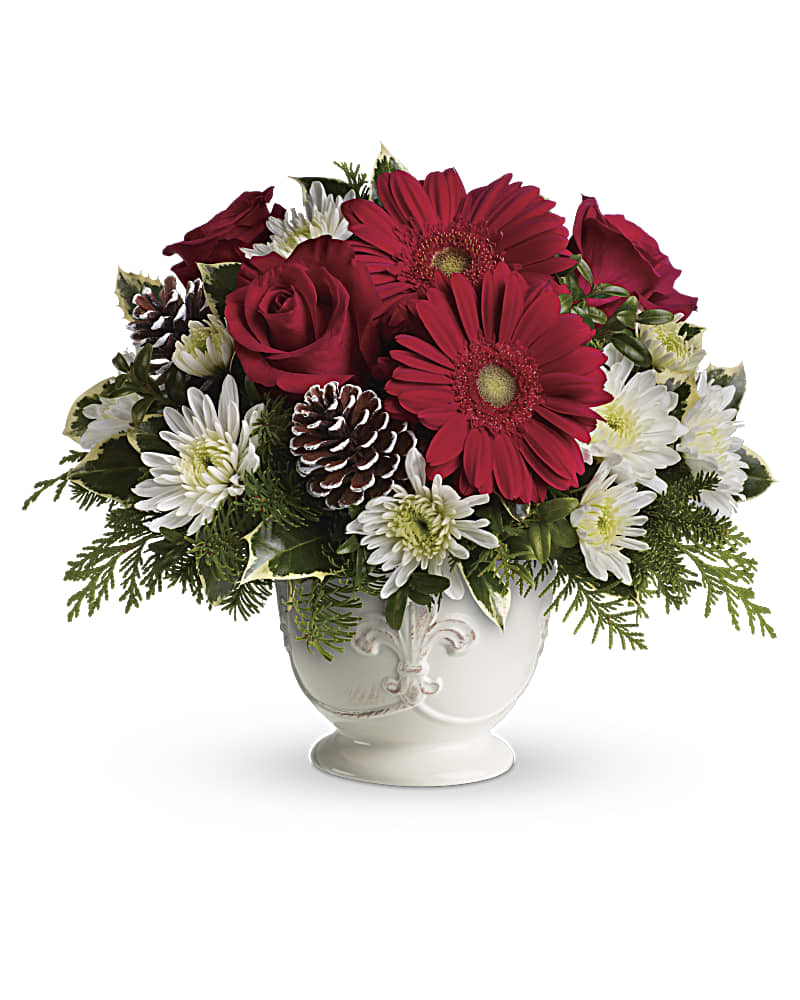 Teleflora's Simply Merry Centerpiece Flower Bouquet