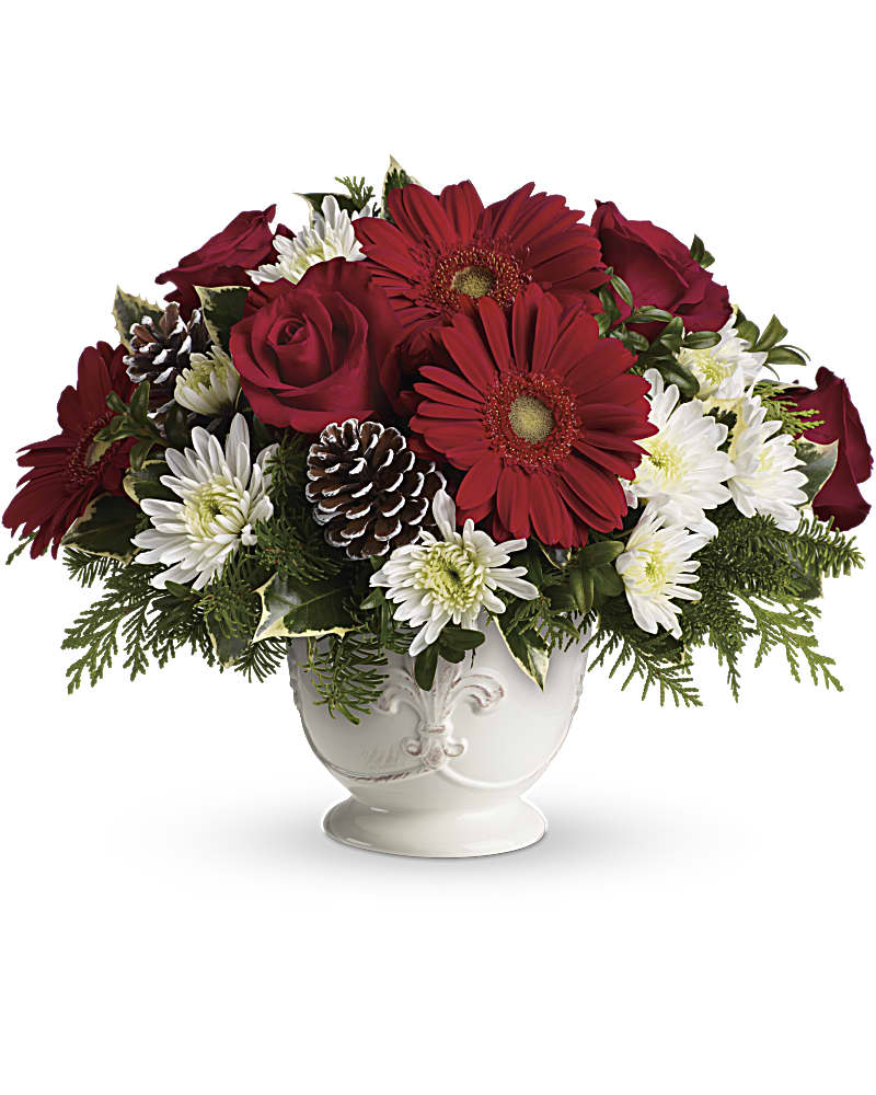 Teleflora's Simply Merry Centerpiece Flower Bouquet
