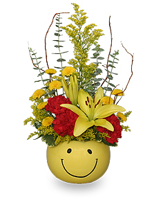 Put on a Happy Face! Flower Bouquet