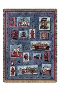 Fire Department Tapestry Throw