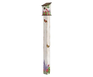 Summer Garden 6' Birdhouse Art Pole