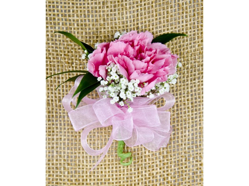 Corsage Pin On - Carnation Flower Bouquet
