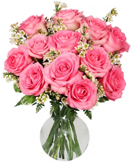 Chantilly Pink Roses  Arrangement