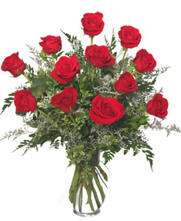 Dozen Red Roses Flower Bouquet