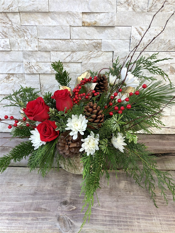 Shades Of Christmas Flower Bouquet